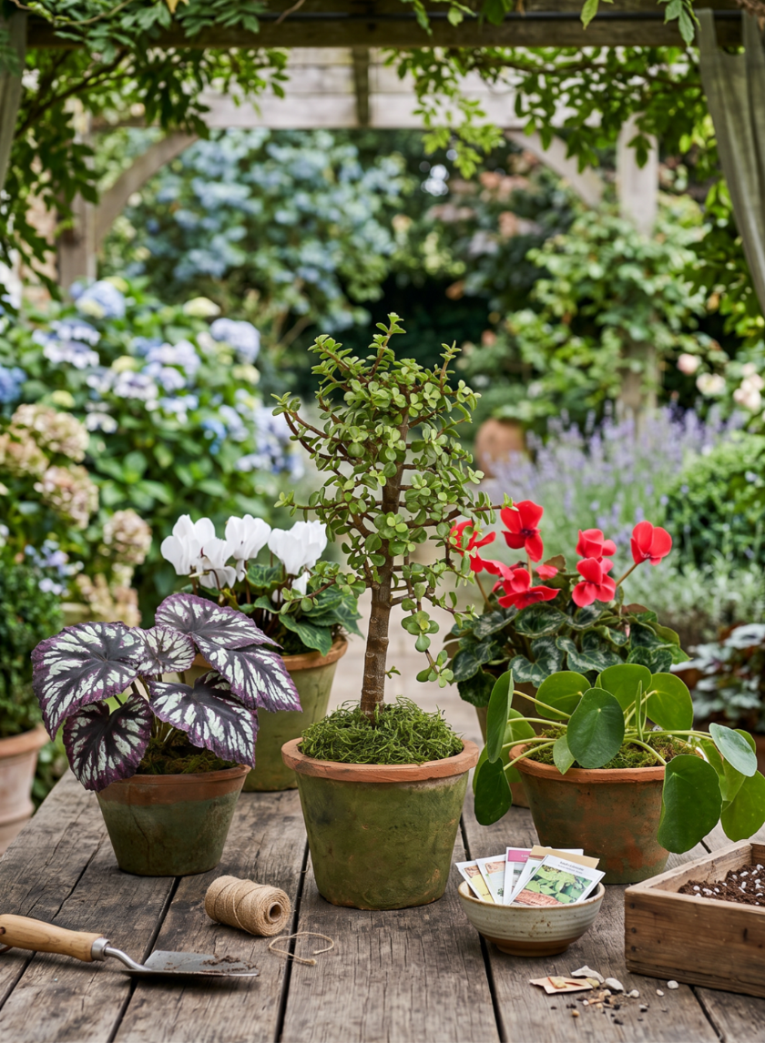 Mossed Redstone Standard Clay Pots Decor Jamali Garden