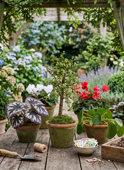 Mossed Redstone Standard Clay Pots Decor Jamali Garden