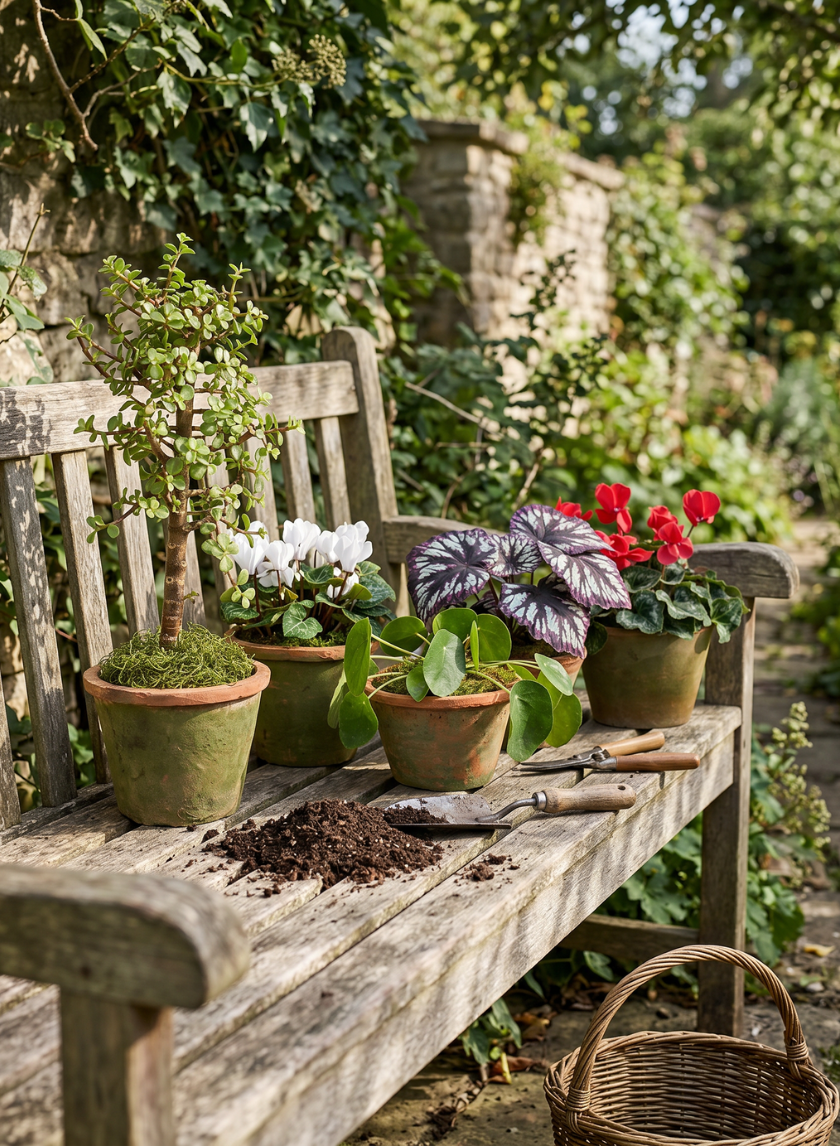 Mossed Redstone Standard Clay Pots Decor Jamali Garden
