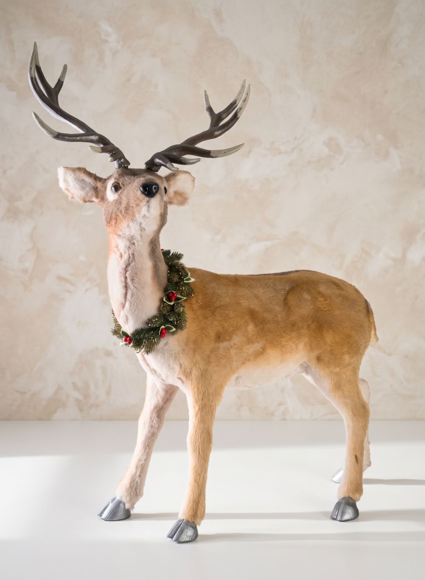38in Tall Standing Deer Ornament Decor Jamali Garden