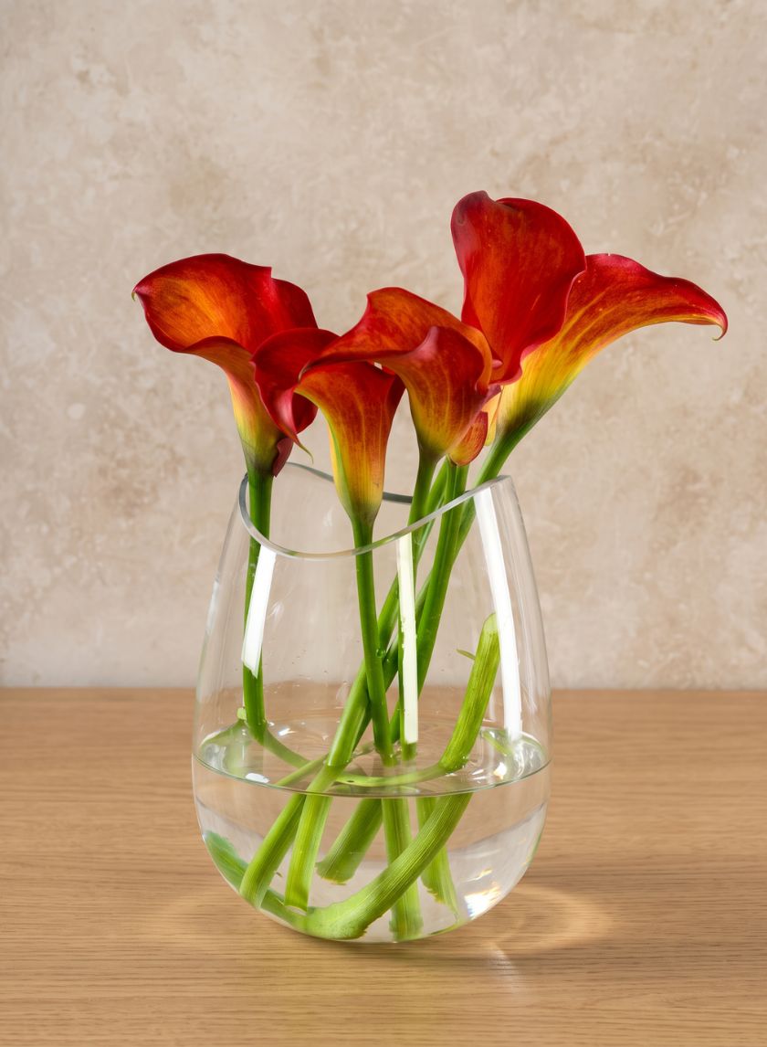 7in Tall Deco Cut Glass Vase Decor Jamali Garden