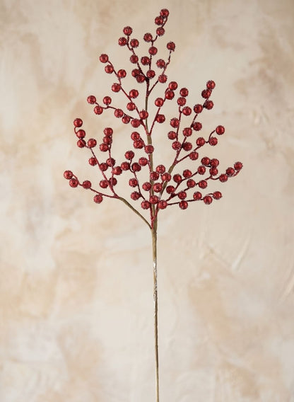 29in Long Beaded Berry Spray Decor Jamali Garden