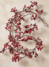 55in Long Red Berry Garland, Case of 6 Decor Jamali Garden
