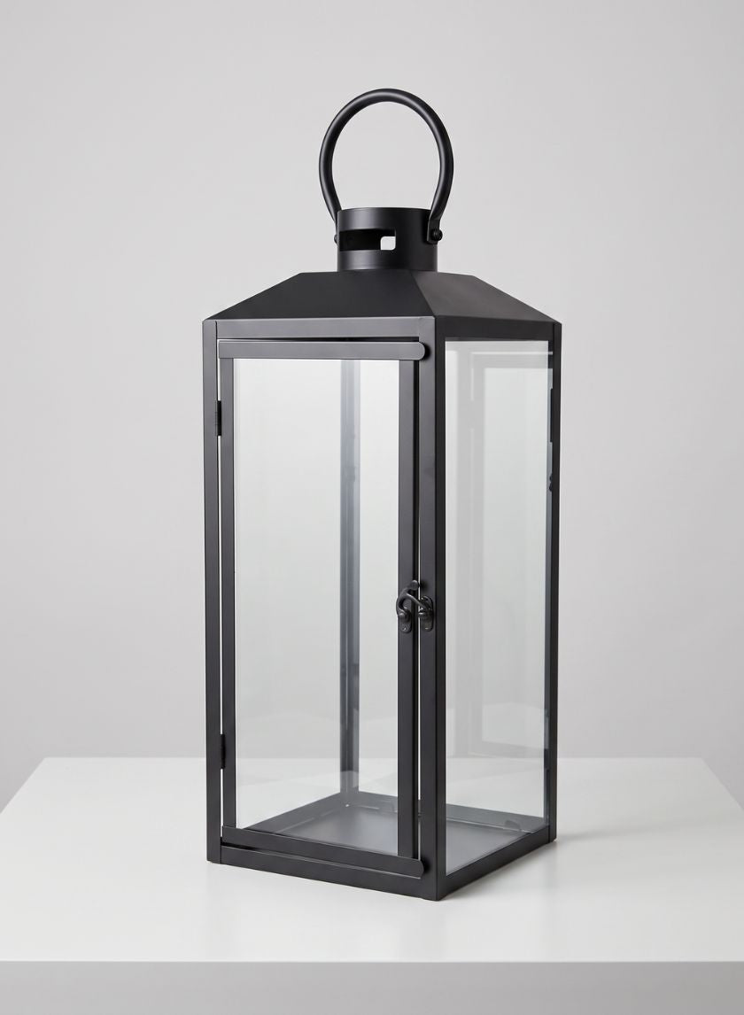 Black Monterey Lantern Decor Jamali Garden
