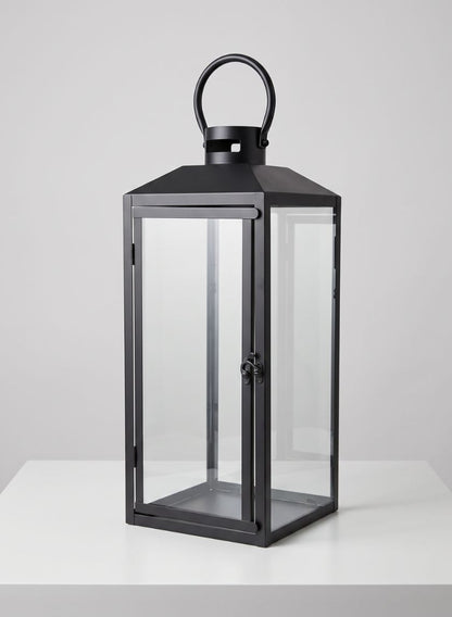 Black Monterey Lantern Decor Jamali Garden