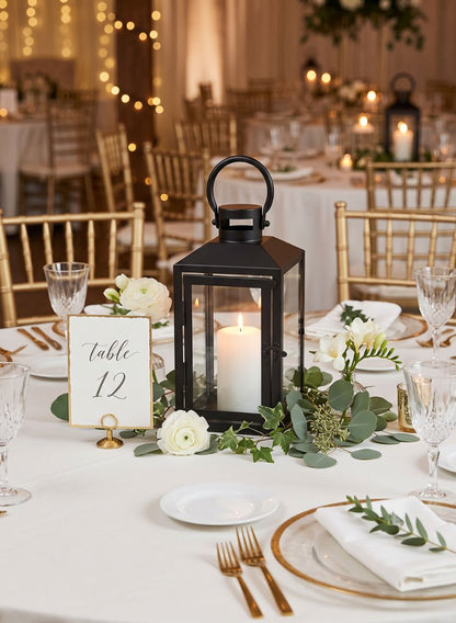 Black Monterey Lantern Decor Jamali Garden