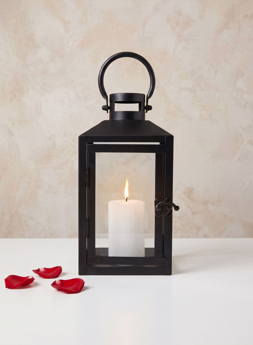 Black Monterey Lantern Decor Jamali Garden