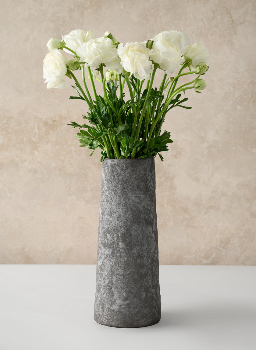 Iquitos Venetian Grey Ceramic Vase Decor Jamali Garden