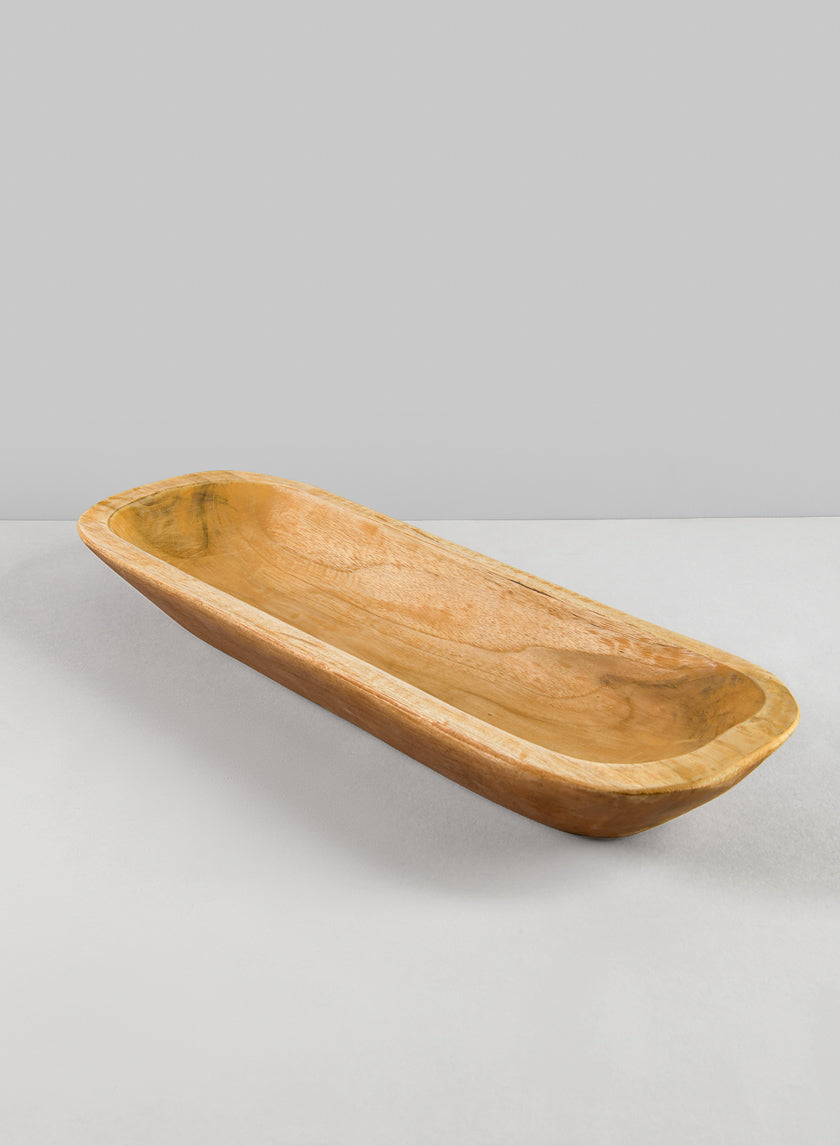 Padang Rectangular Wood Bowl Decor Jamali Garden