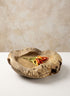 20in Wide Suribaya Teak Wood Bowl Decor Jamali Garden