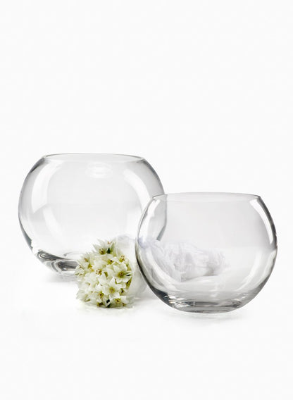 10in Wide Fish Glass Bowl Decor Jamali Garden