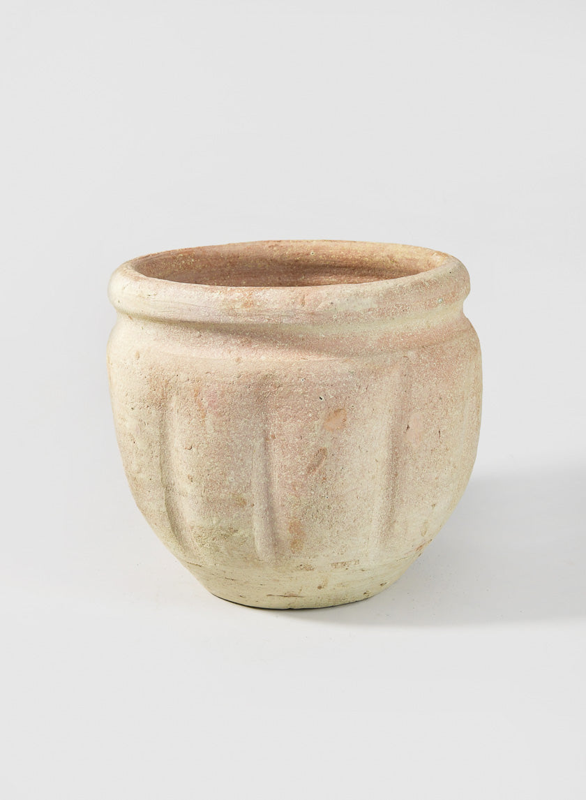 8in Wide Santorini Clay Pot Decor Jamali Garden