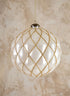 6in Round Pearl Gold Line Plastic Ornament Decor Jamali Garden