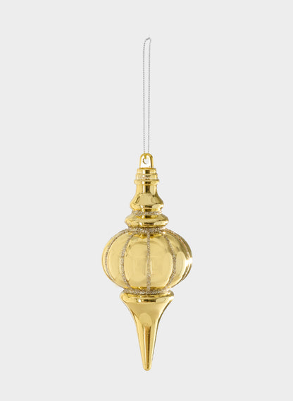 5in Gold Glittred Plastic Finial