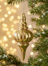 5in Long Gold Glittered Plastic Finial Ornament Decor Jamali Garden