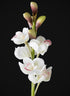 23in Long Real Touch Real Look Cymbidium Orchid Stem in White, Case of 12 Decor Jamali Garden