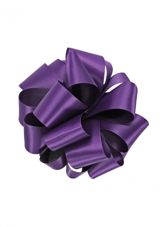 Regal Purple Double Face Satin Ribbon – Jamali Garden