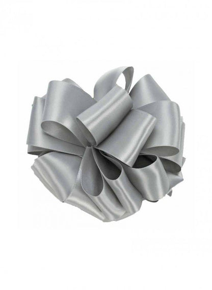 Silver Double Face Satin Ribbon Decor Jamali Garden