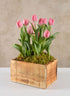 10in Long Raw Wood Deep Flower Box Decor Jamali Garden