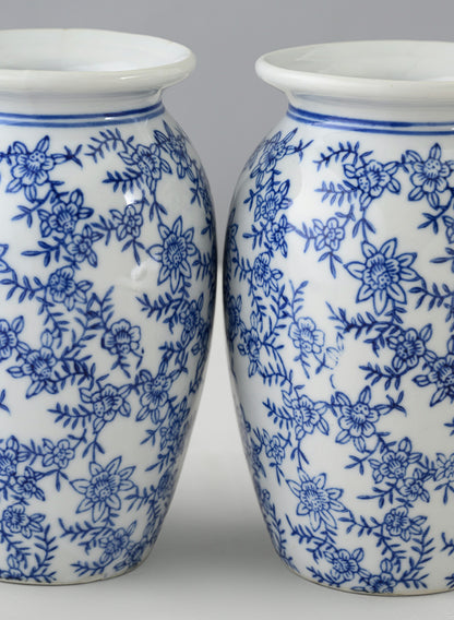 6in Tall Provence Ceramic Vase, Set of 2 Decor Jamali Garden