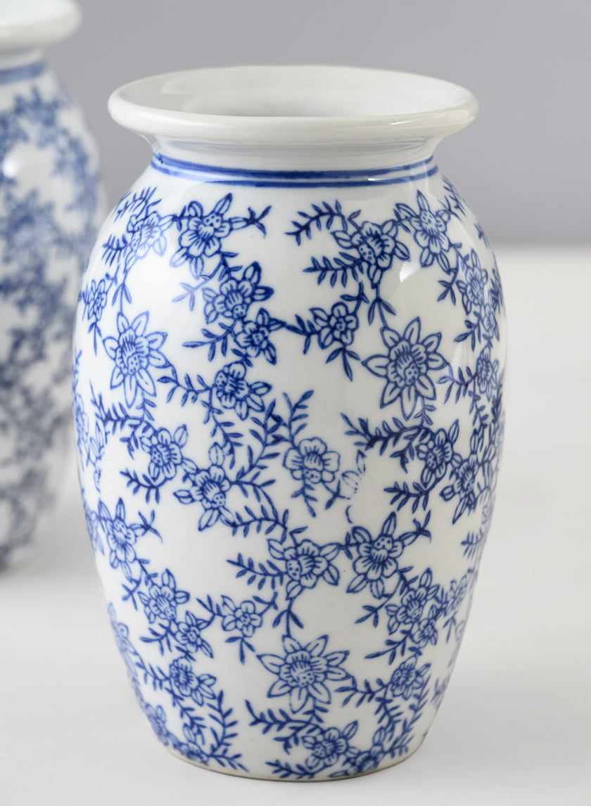 6in Tall Provence Ceramic Vase, Set of 2 Decor Jamali Garden