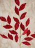 28in Long Glittered Holly Leaves Spray Decor Jamali Garden