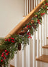 60in Long Pine and Berry Garland Decor Jamali Garden