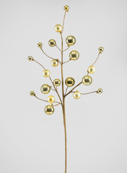 31in Long Gold Ball Spray Decor Jamali Garden