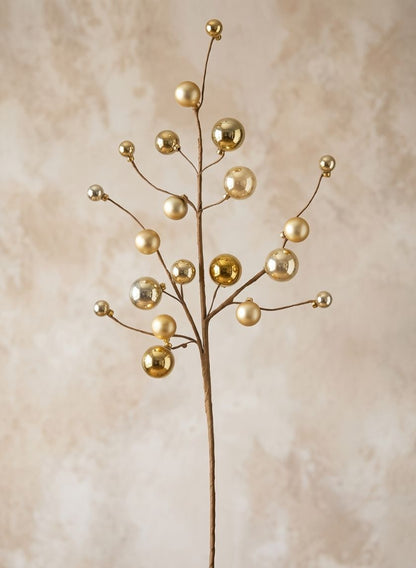 31in Long Gold Ball Spray Decor Jamali Garden