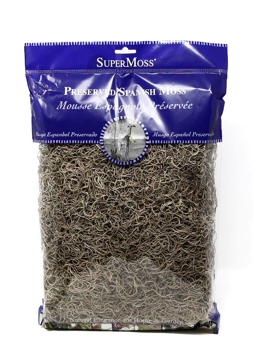 8oz SuperMoss Preserved Natural Spanish Moss