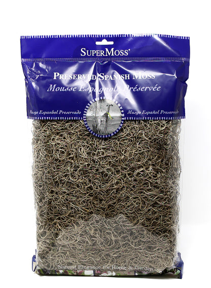 8oz SuperMoss Preserved Natural Spanish Moss
