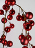 69in Long Red Ball Garland Decor Jamali Garden