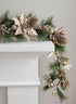 60in Long Poinsettia Garland Decor Jamali Garden