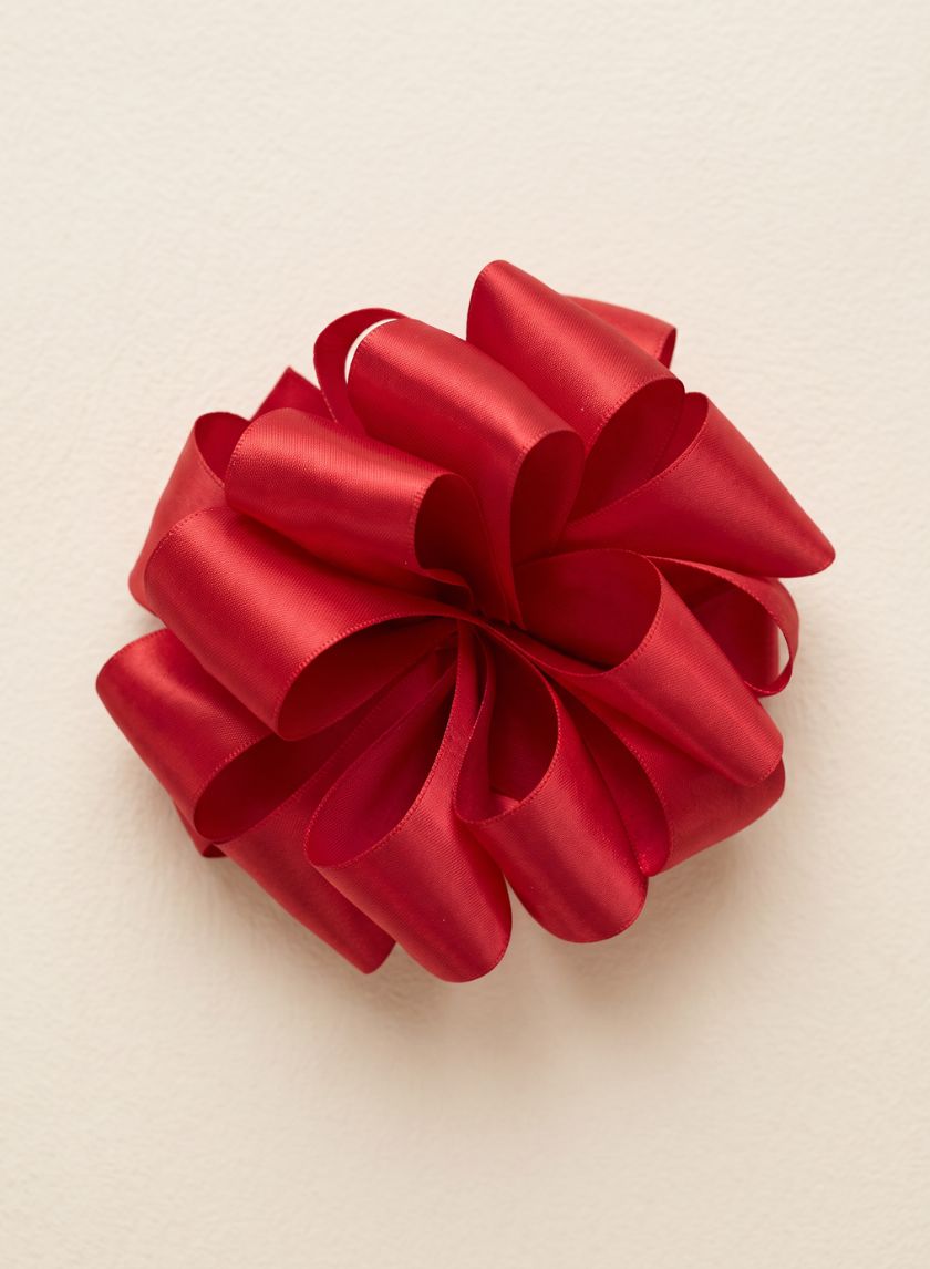 Red Double Face Satin Ribbon Decor Jamali Garden