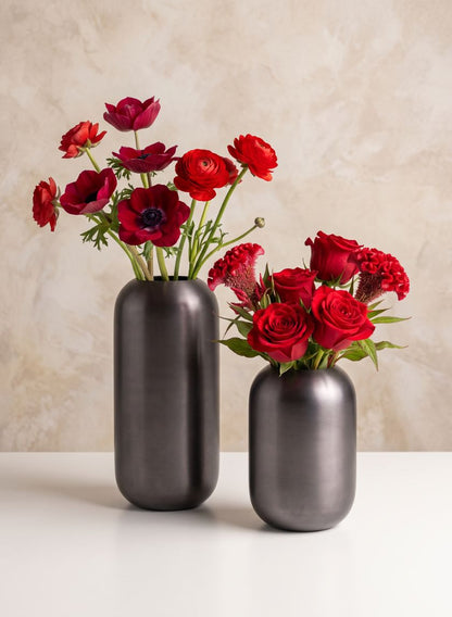Oviedo Stainless Steel Platinum Bullet Vase