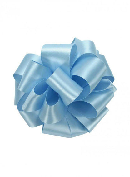 5/8in &amp; 1 1/2in Light Blue Double Face Satin Ribbon Decor Jamali Garden