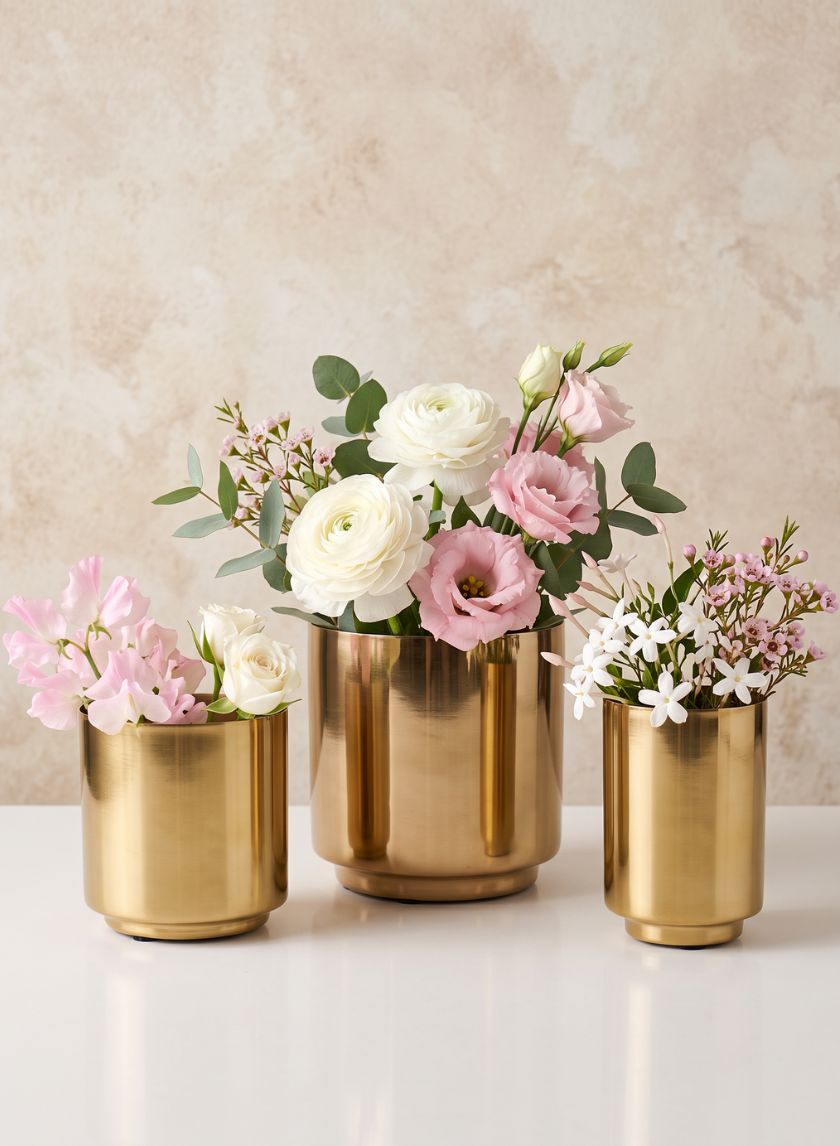 Gold Iron Vase