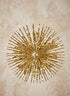 11in Round Gold Glitter Burst Ornament Decor Jamali Garden