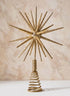 11in Long Gold Glitter Starburst Tree Plastic Topper Decor Jamali Garden