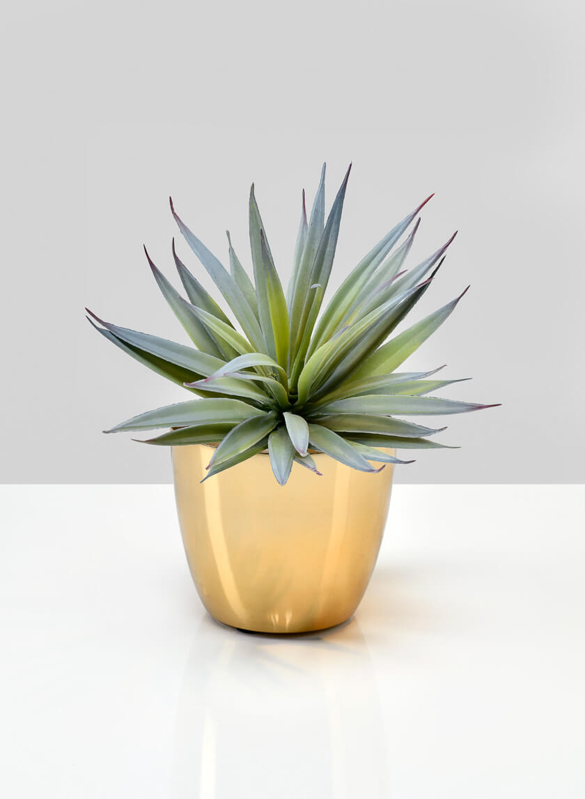 Gold Elegance Iron Cachepot Decor Jamali Garden