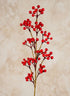 26in Long Shiny Red Berries Pick, Case of 12 Decor Jamali Garden