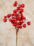 16in Long Matte Red Berries Pick, Large, Case of 12 Decor Jamali Garden
