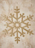 32in Long Giant Gold Glitter Snowflake Resin Ornament Decor Jamali Garden