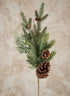 20in Long Northern Pine Pick with Pinecones, Case of 12 Decor Jamali Garden