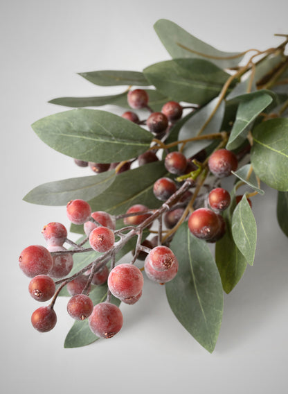 34in Long Evergreen Red Berry Pick, Case of 12 Decor Jamali Garden