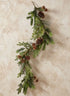 58in Long Festive Pine Garland with Pinecone Assortment, Case of 4 Decor Jamali Garden
