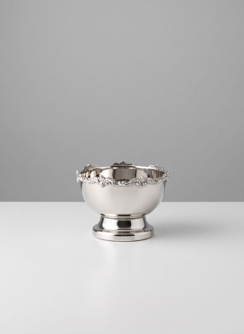 Pierrefort Lace Silver Mini Bowl Decor Jamali Garden