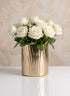 5in Tall Rochemont Light Gold Mini Cylinder Vase Decor Jamali Garden