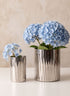 Rochemont Silver Mini Cylinder Vase Decor Jamali Garden