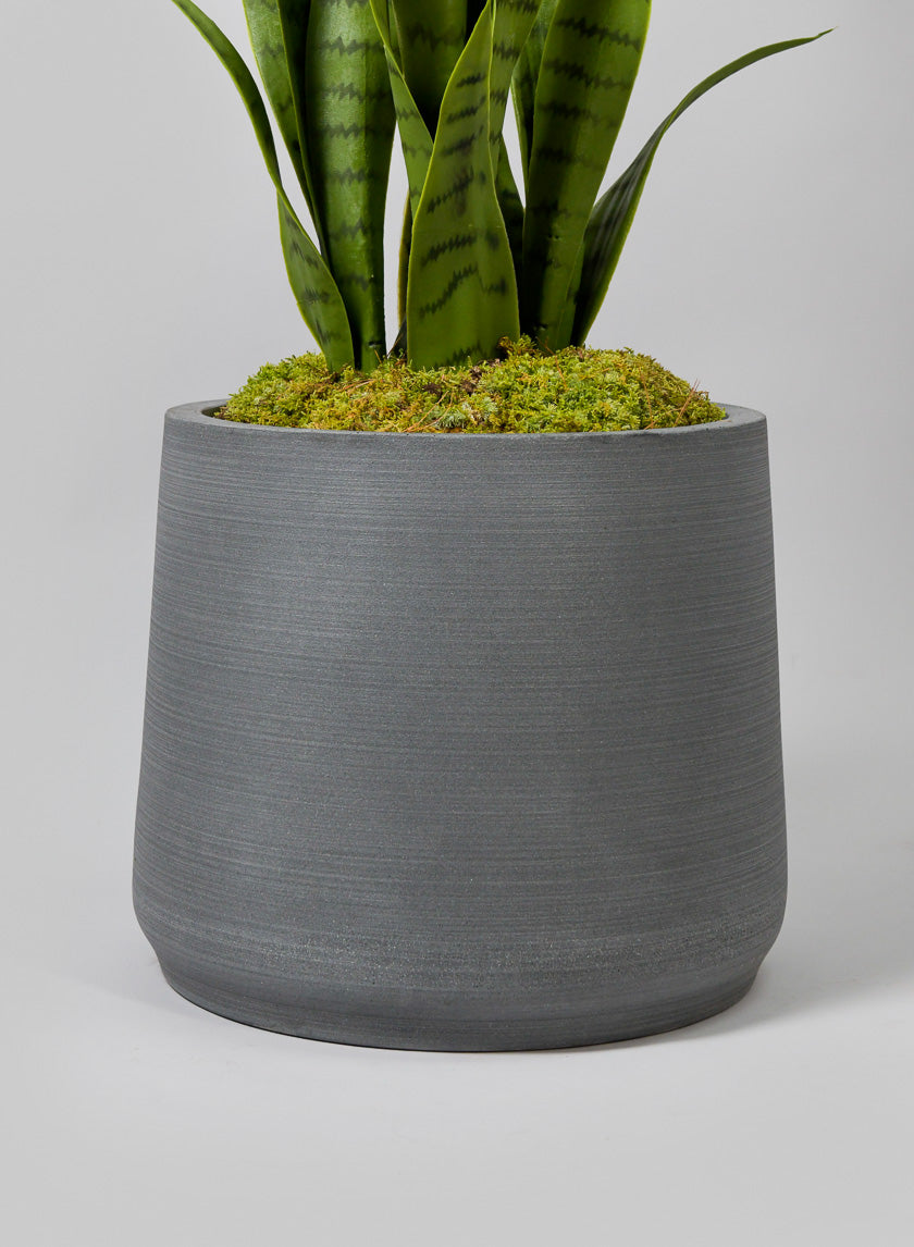grey indoor plant pots Alaric Gray Fiber Planter – Jamali Garden
